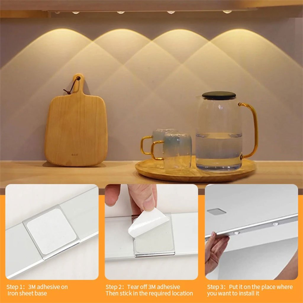 Lampe LED Rechargeable avec Détecteur De Mouvement Intérieur 3 Modes 40CM image 1