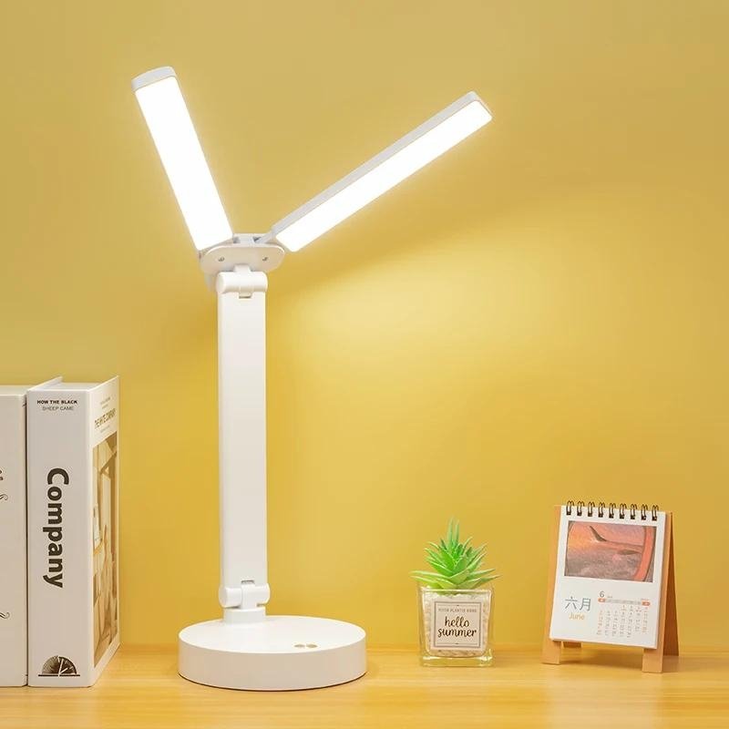 Lampe de Bureau Tactile LED Rechargeable – 3 Couleurs d’Éclairage image 1