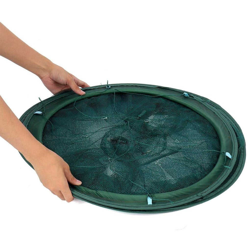 Piège de Pêche Rond Pliable – 20 Trous, Portable, 70 cm – شبكة صيد الأسماك قابلة للطي 20 فتحة، دائرية، محمولة، 70 سم image 1