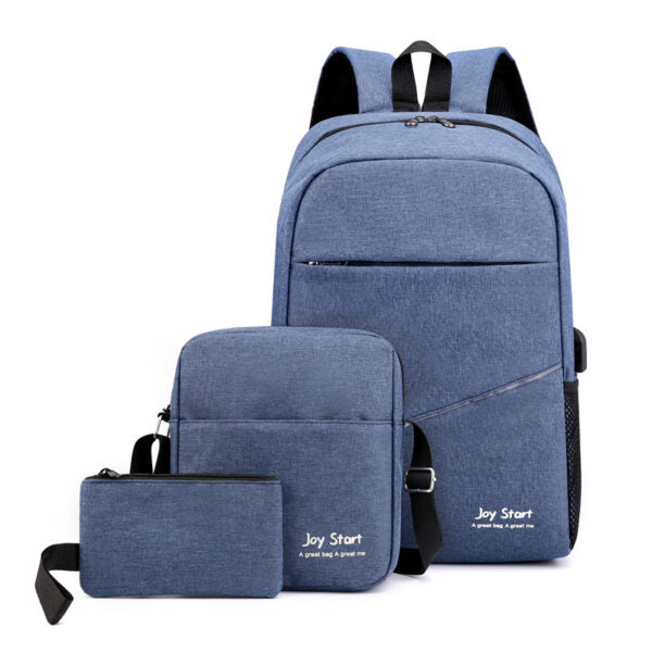 Set de Sacs a dos 3-en-1 Bleu – Polyvalence et Organisation Totale