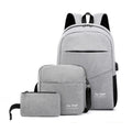 Set de Sacs a dos 3-en-1 Gris – Polyvalence et Organisation Totale