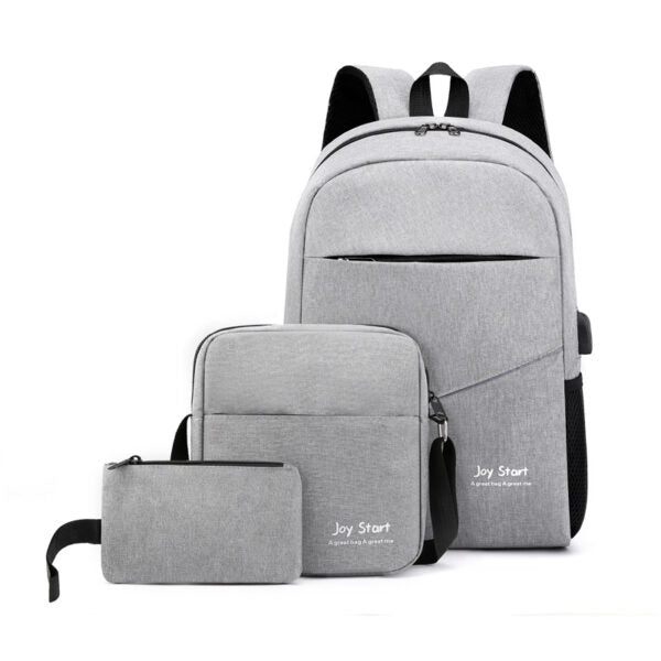 Set de Sacs a dos 3-en-1 Gris – Polyvalence et Organisation Totale