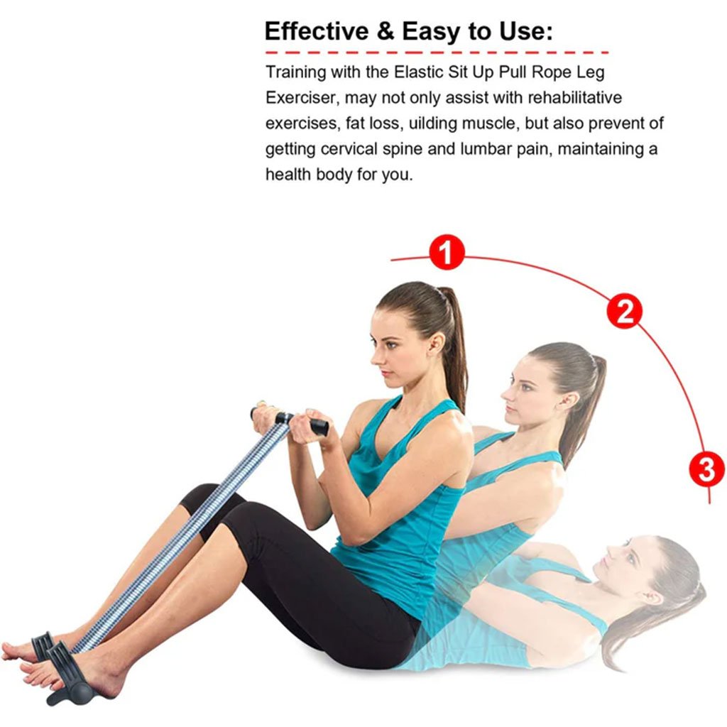 Bande de Résistance à Pédale Renforcée – Exercice Abdos, Bras et Jambes – Version Ressort Durable image 8