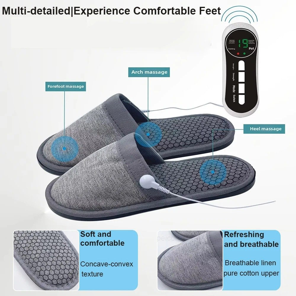 Chaussures de massage intelligentes à technologie EMS – détente, soin et stimulation circulatoire image 1