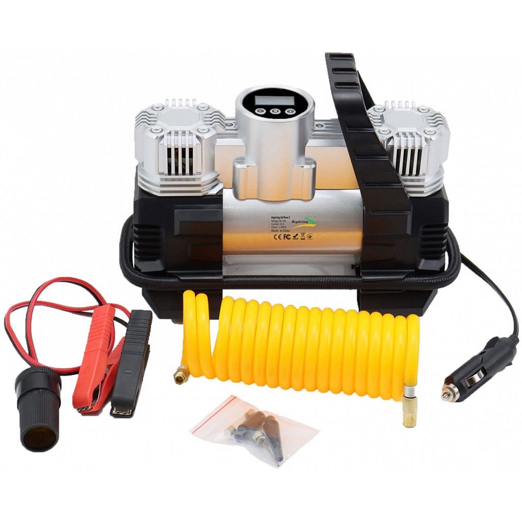 Compresseur d’air double piston pour voiture – Puissance 180W image 0
