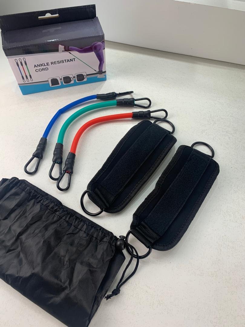 Bande de Résistance de Fitness avec Sangle Cheville – Entraînement Complet des Jambes à Domicile ou en Voyage image 4
