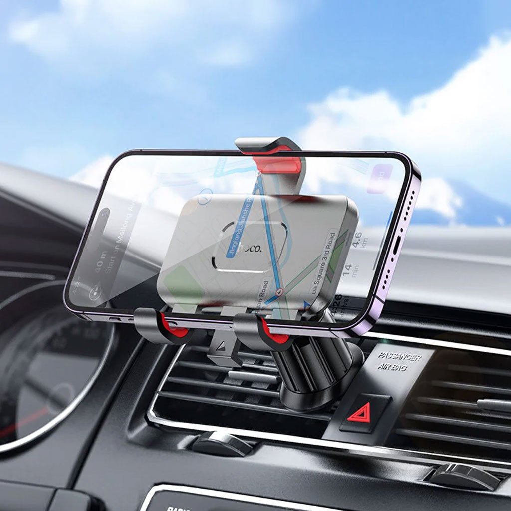 Support Téléphone Voiture HOCO H21 – Grille d’Aération, 360°, Antidérapant image 6