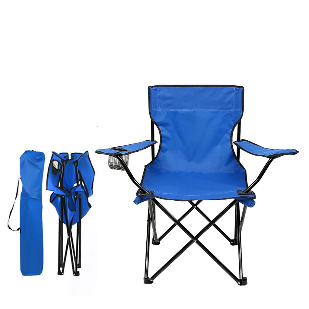 Chaise Pliante Portable avec Accoudoir Porte-Gobelet et Sac de Transport image 3