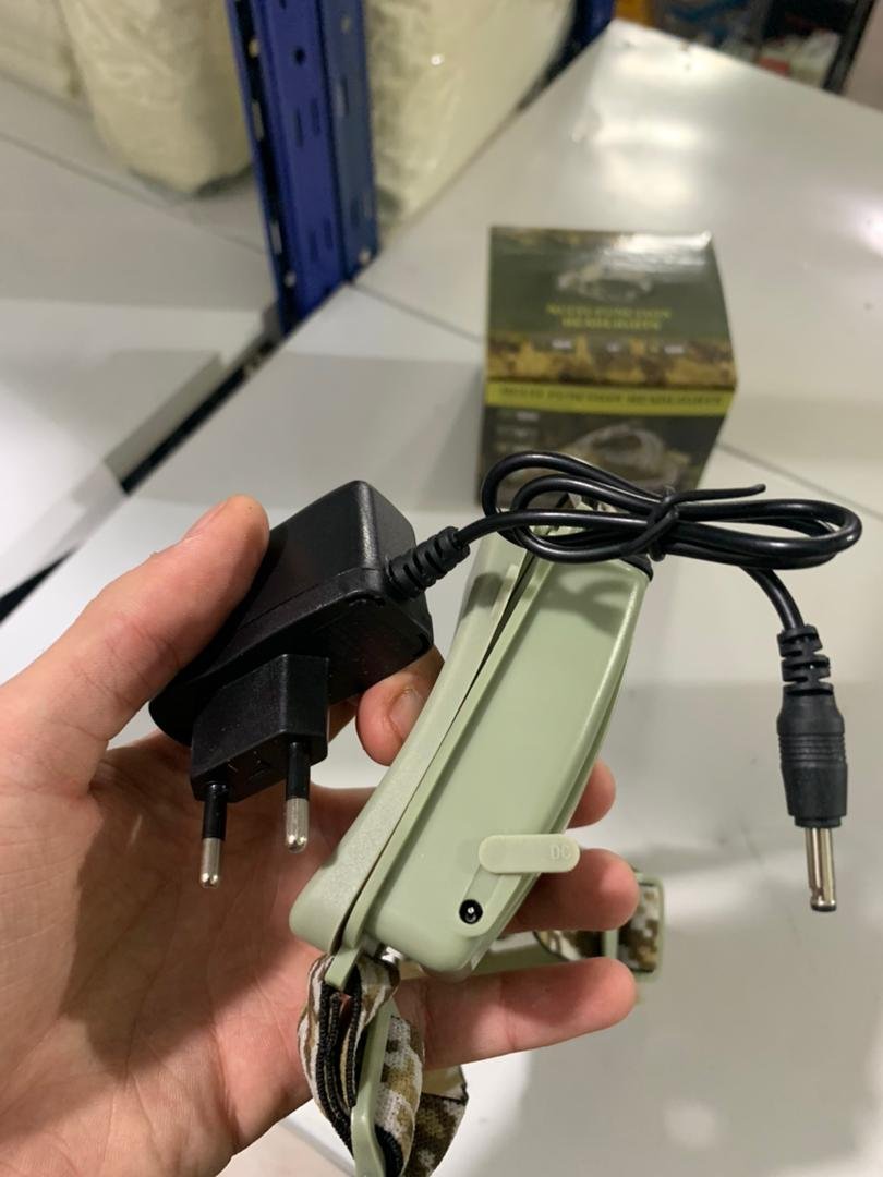 Lampe frontale LED motif camouflage rechargeable مصباح رأس قابل للشحن بنمط التمويه image 1