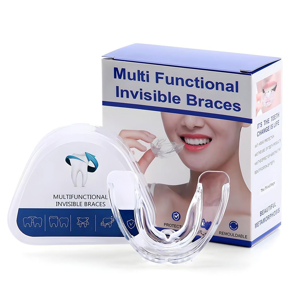Gouttière Dentaire Orthodontique TPE – Aligneur avec Étui de Voyage مصحح أسنان من مادة TPE الغذائية مع علبة سفر image 0