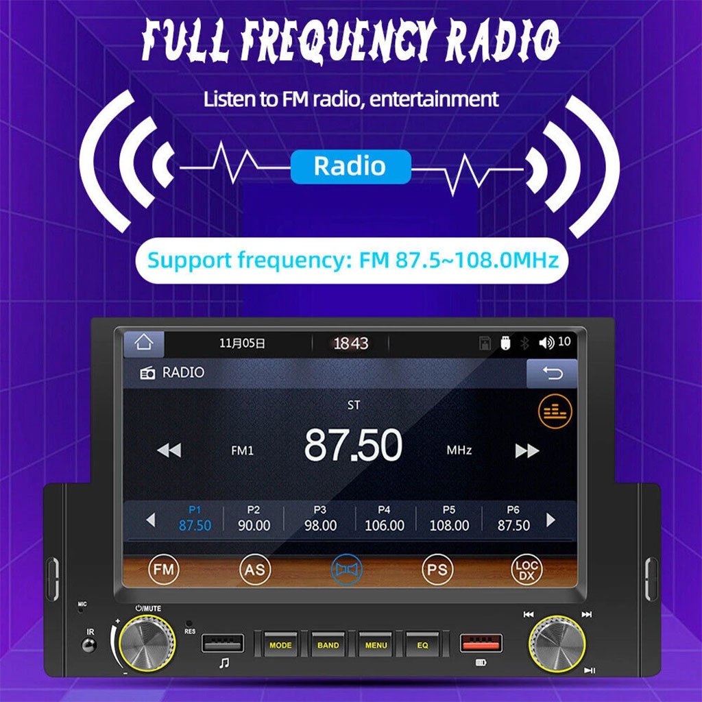 Autoradio à écran tactile avec Apple CarPlayer Android Auto et GPS Intégré image 6