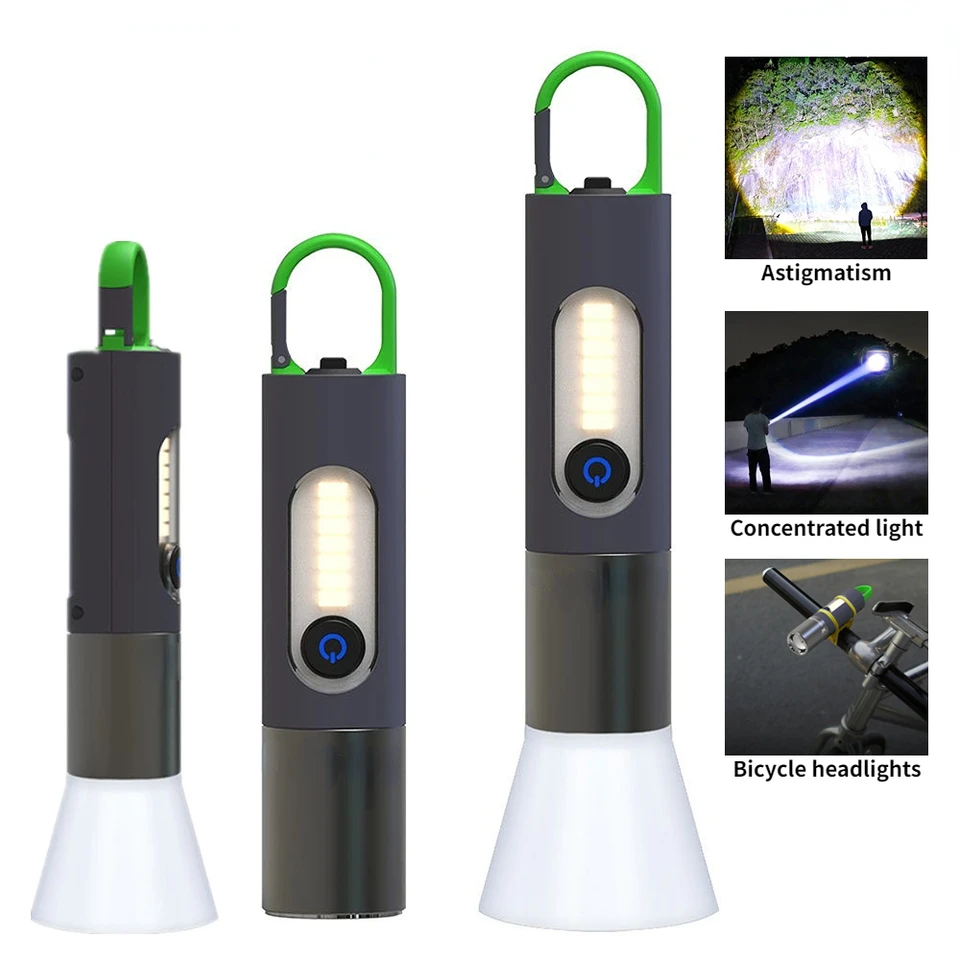 Lampe de Poche LED Rechargeable – Zoom, 4 Modes, 200m de Portée image 0
