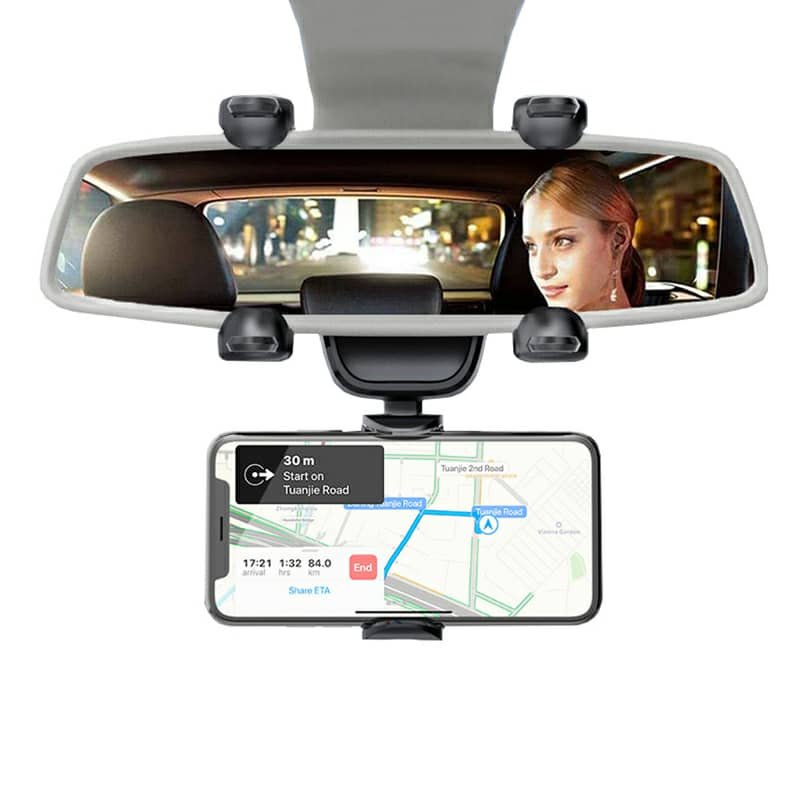 Support Téléphone Rétroviseur Voiture – Réglable et Stable, Utilisation Sécurisée image 4