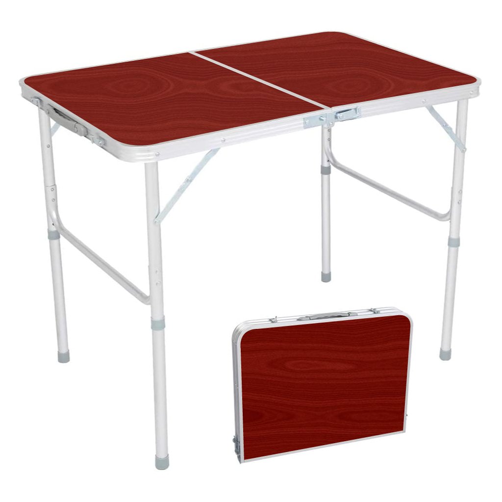 Table pliante valise Portable en métal aluminium 120 x 60 x 70 cm image 0
