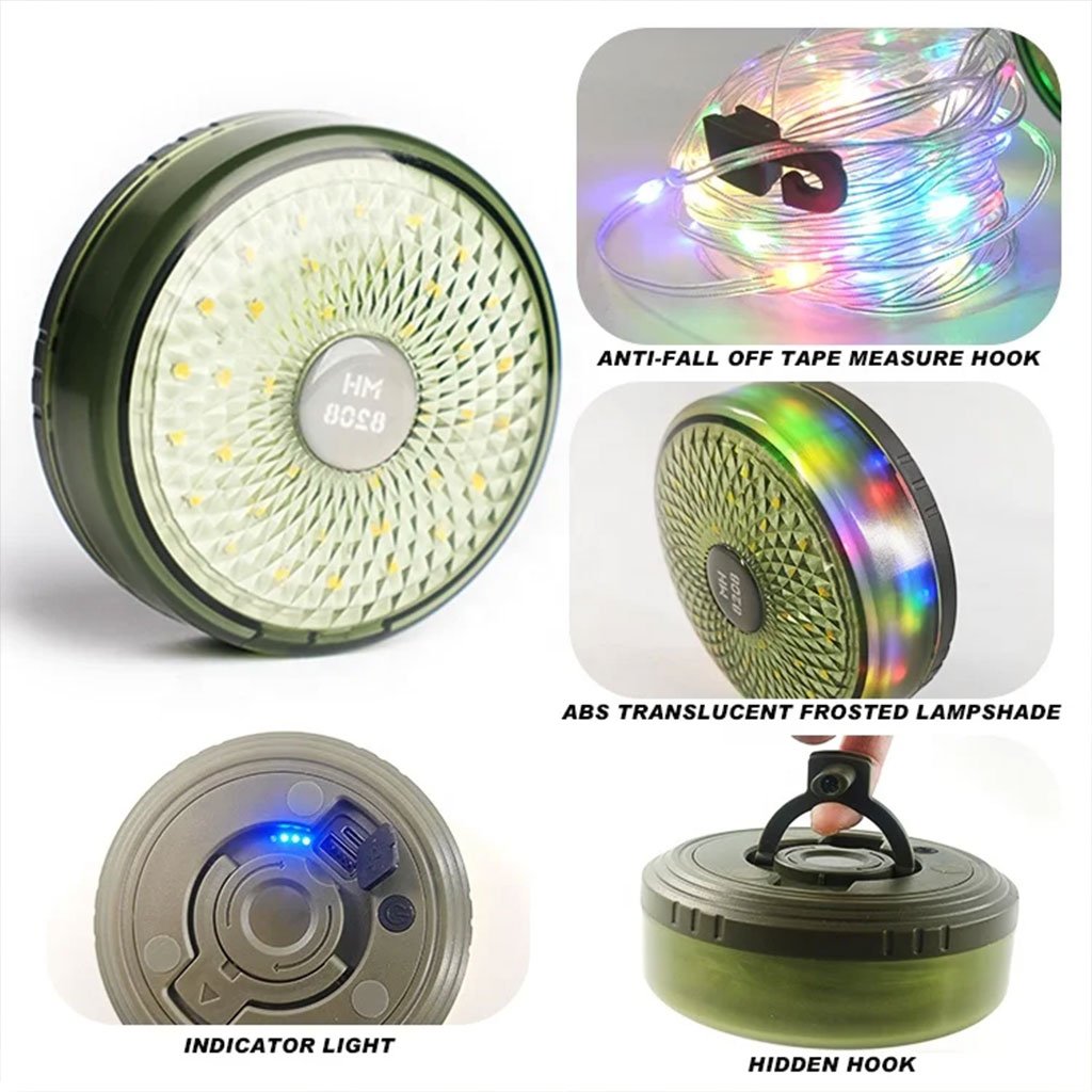 Guirlande LED de Camping Multifonction Rechargeable 10M image 2