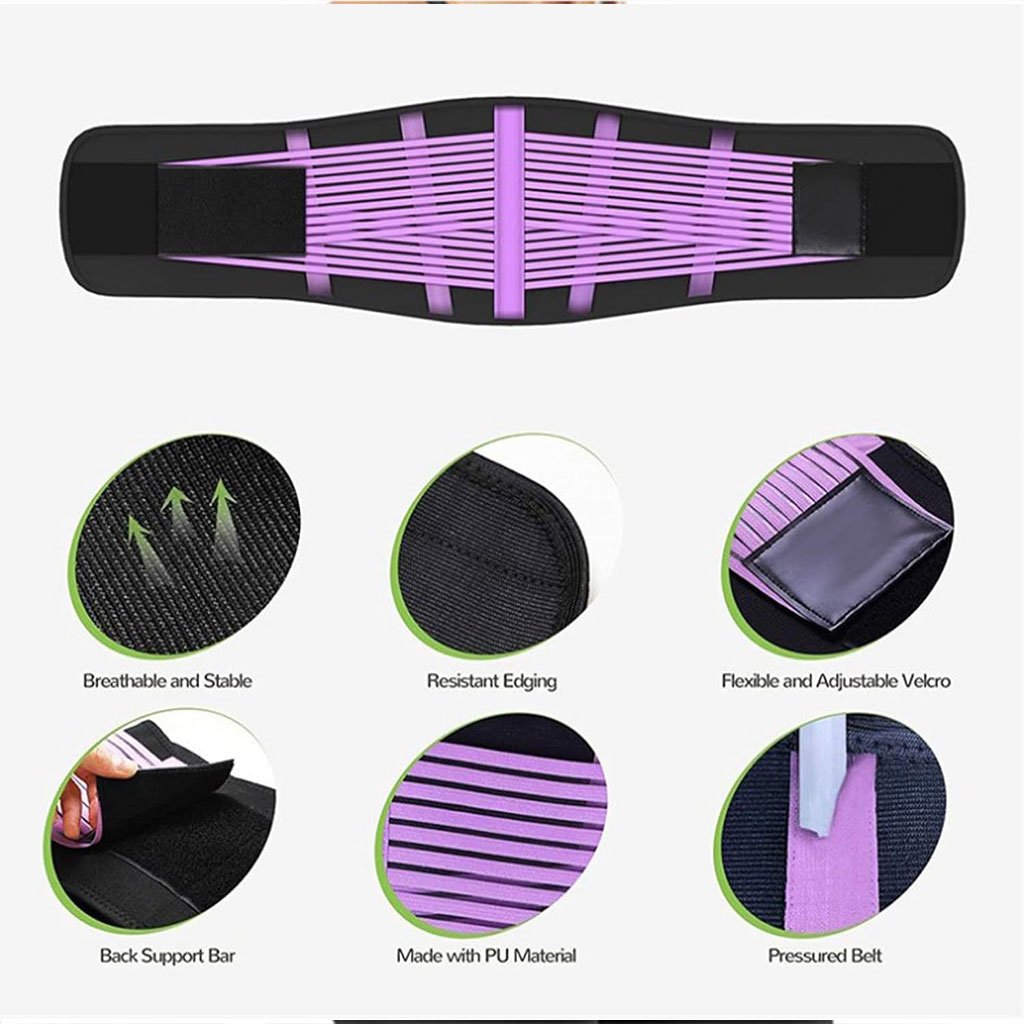 Ceinture Minceur Femme – Transpiration Sauna & Soutien Dorsal Respirant image 2