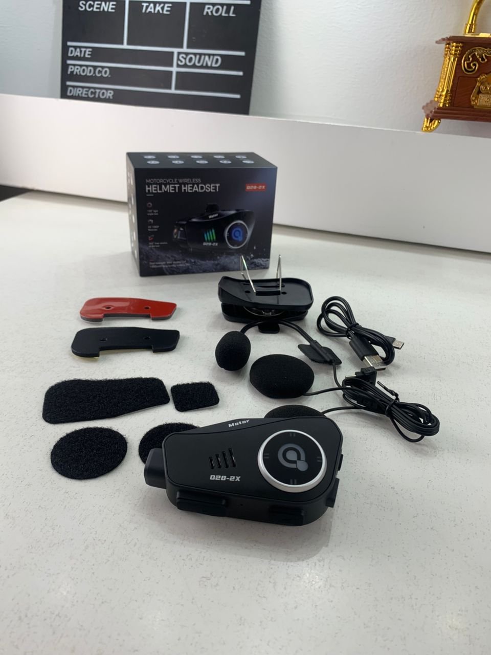 Oreillette Bluetooth pour Casque Moto avec Caméra HD Intégrée – Enregistrez et Profitez du Son en Toute Liberté image 1