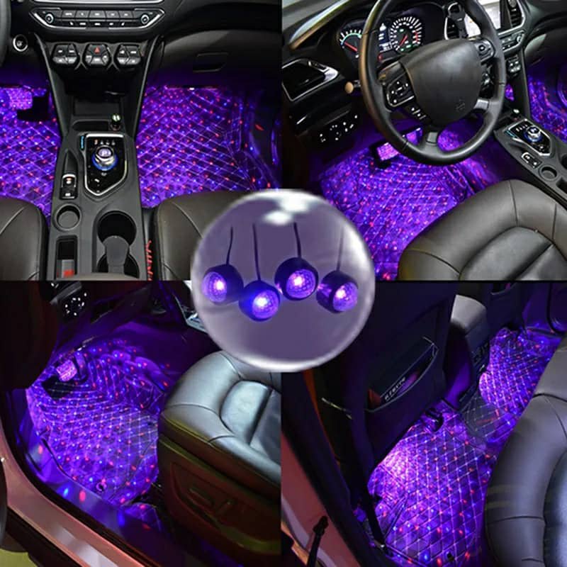 Éclairage LED Ambiance Étoilée USB – 4 Lumières Multicolores image 4