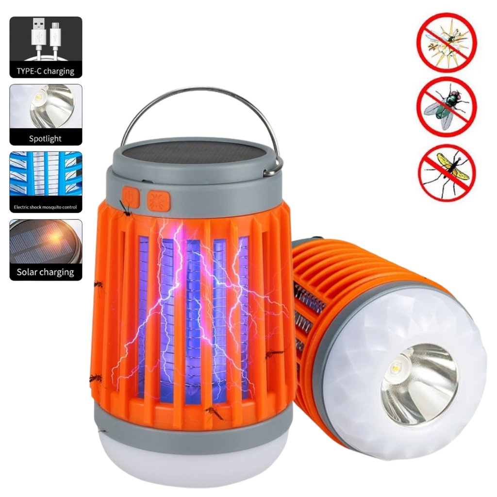 Lampe Anti-Moustique UV Rechargeable avec Charge Solaire et Intensité Réglable image 2