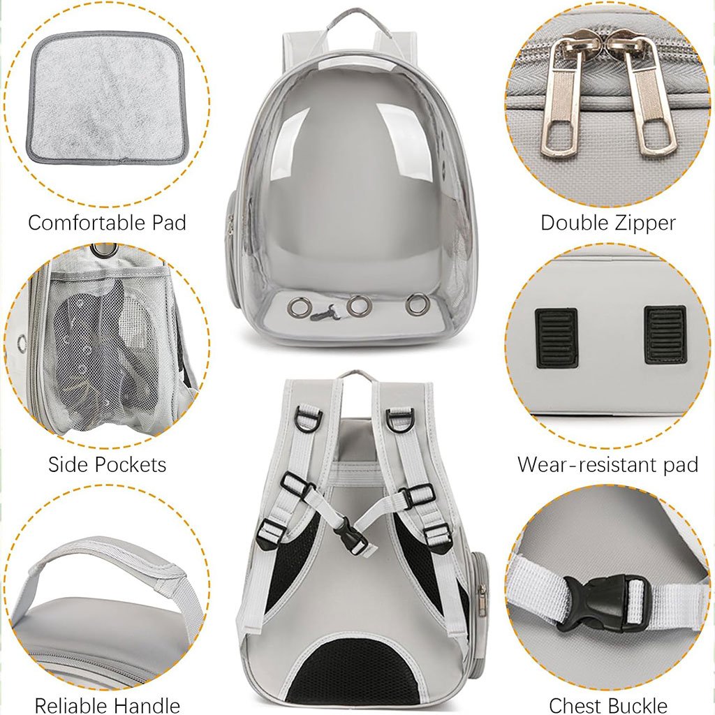 Sac à dos pour animaux de compagnie – Confort, sécurité et design moderne image 0