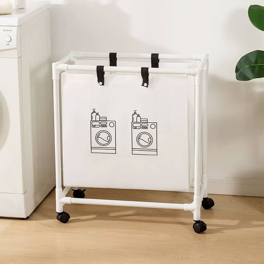 Panier à Linge Mobile – Pratique, Élégant et Spacieux image 0