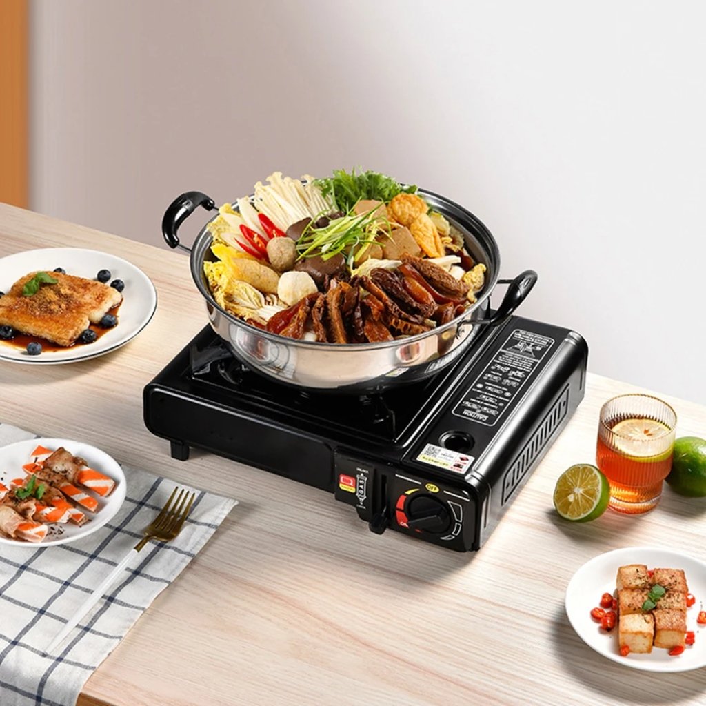 Réchaud à Gaz avec de Camping avec Allumage automatique – Puissant, Sécurisé et Portable image 4