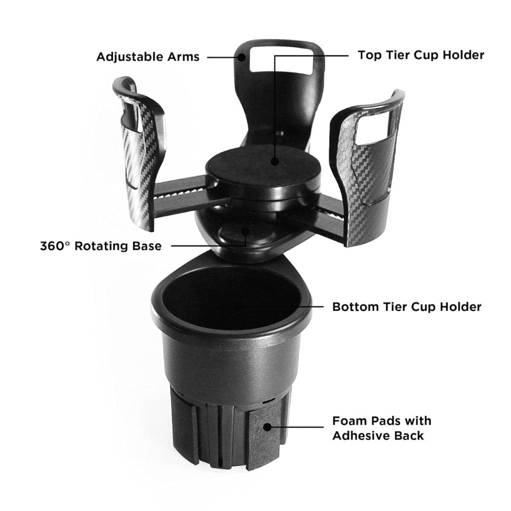 Porte-Gobelet Double Rotatif pour Voiture – Dream Hub CupStation image 1