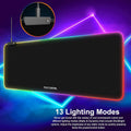 Tapis de Souris XXL Rétroéclairé RGB – Surface Ergonomique Antidérapante image 0