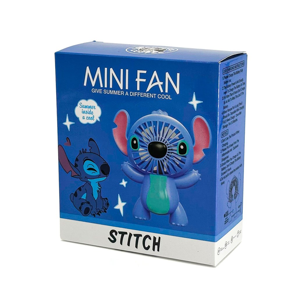 Mini Ventilateur Portable Stitch – USB & Design Mignon image 4