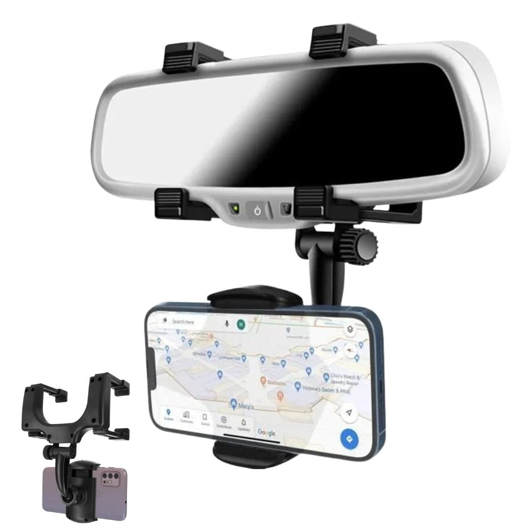 Support Téléphone Rétroviseur Voiture – Réglable et Stable, Utilisation Sécurisée image 0