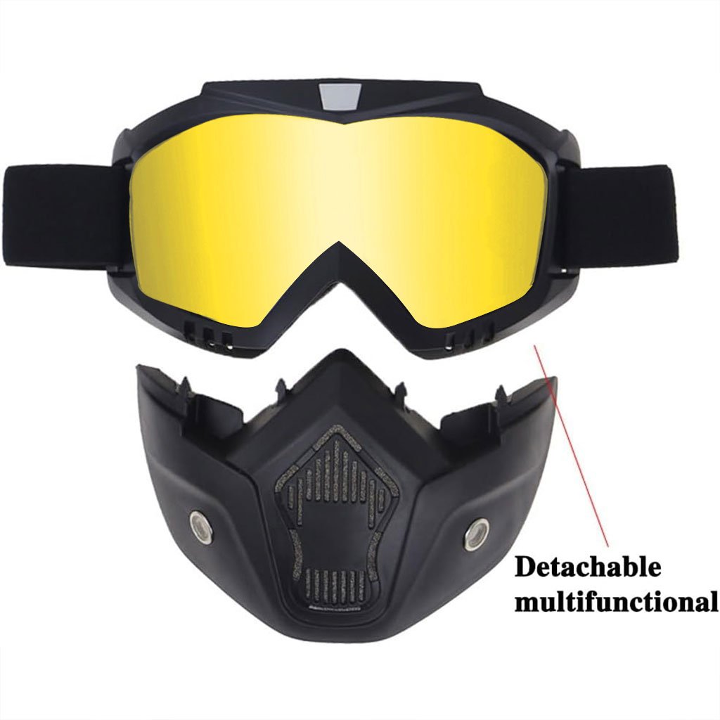 Pack Masque Moto Détachable+Gants Multifonctions Antidérapants – Protection et Performance image 1