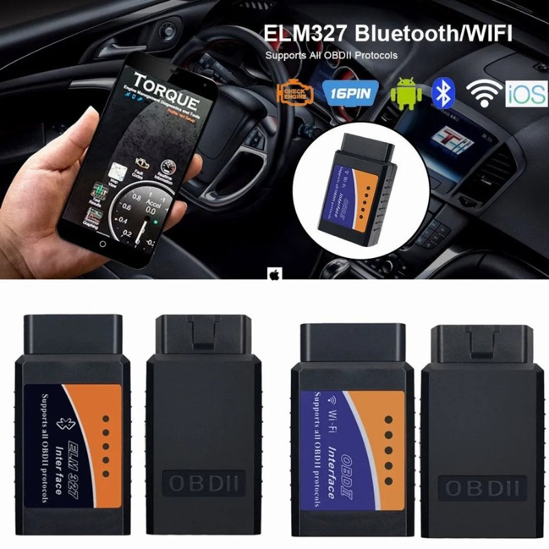 Scanner OBD2 ELM327 V1.5 – Diagnostic Bluetooth/WiFi pour Voiture image 4
