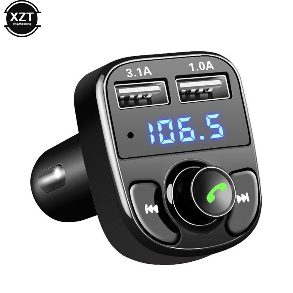 Transmetteur FM Bluetooth Voiture – Double USB, Appels Mains Libres, Charge Rapide image 0