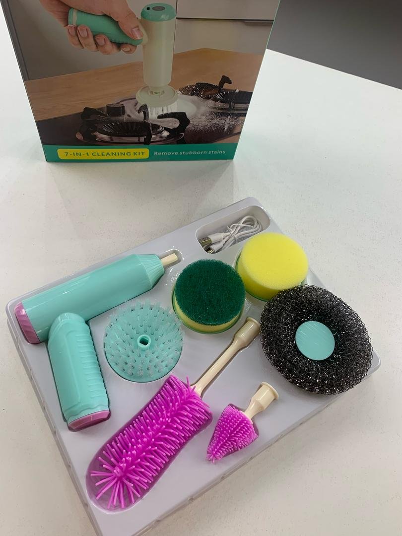 Brosse de Nettoyage Électrique Sans Fil – Rechargeable et Multifonction image 1