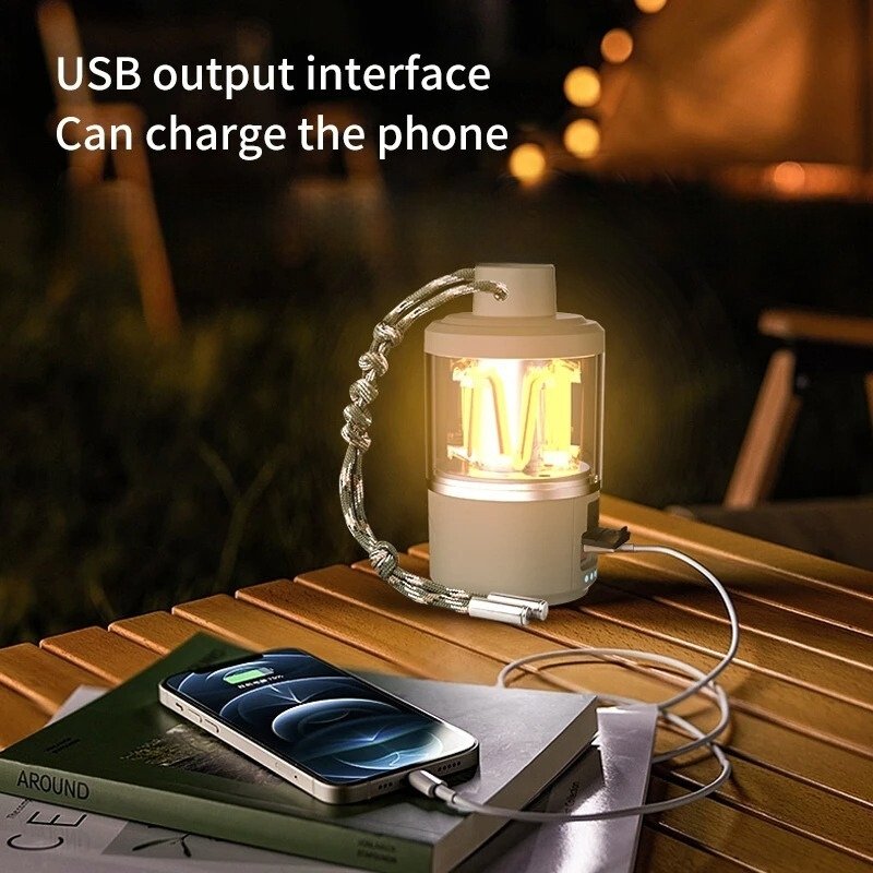 Lanterne LED Rechargeable COB/XPG – 180 Lumens avec USB et Mémoire de Gradation image 1
