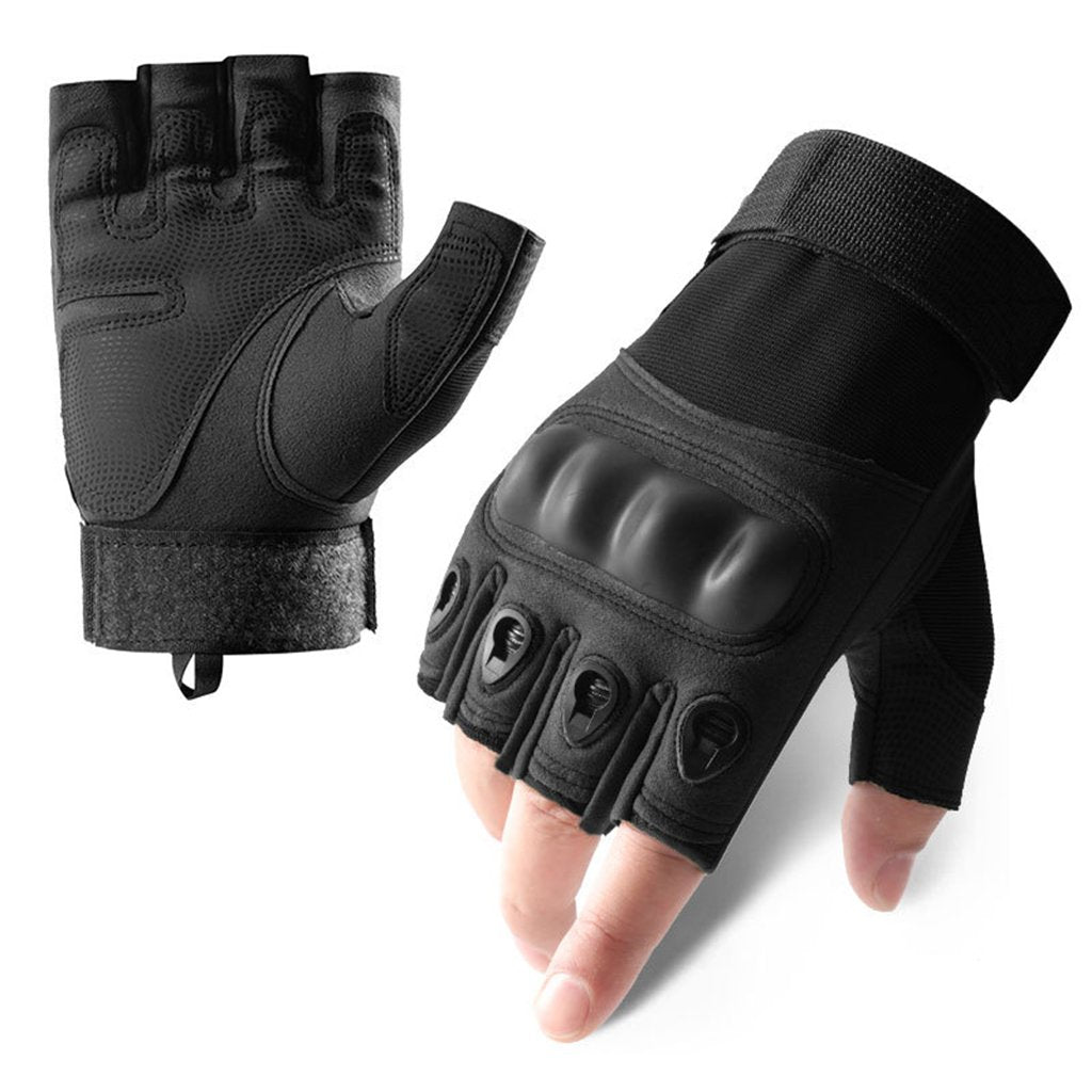 Gants Tactiques Demi-Doigts + Cagoule Thermique – Protection &amp; Mobilité image 5