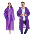 Manteau de Pluie Transprent – Mauve – : Protection Totale et Visibilité