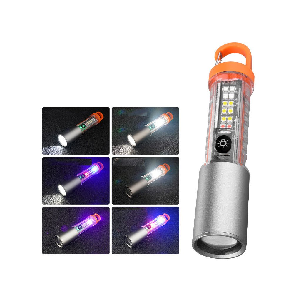 Lampe de Poche Télescopique Rechargeable Type-C avec Zoom et Aimant image 3