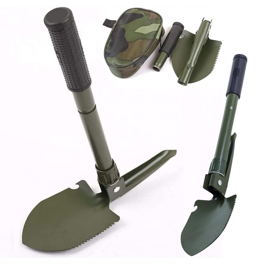 Pelle Pliante Multifonction en Acier Carbone pour Camping et Outdoor image 0