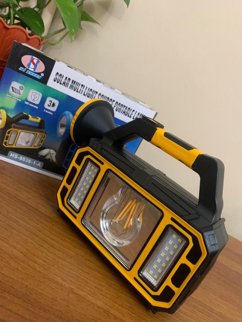 Lampe Solaire Portable Multifonctionnelle HS-8036-7 – مصباح شمسي محمول متعدد الوظائف image 4