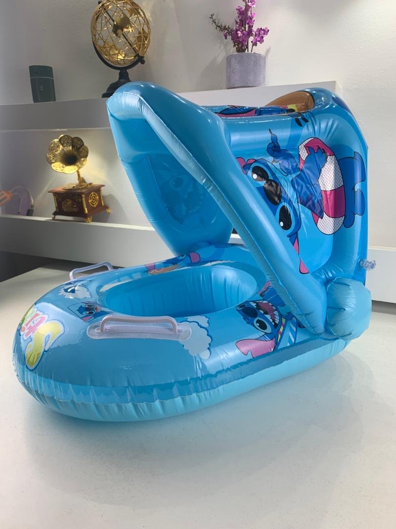 Bouée Bébé Gonflable avec Toit de Protection Solaire – عوامة سباحة قابلة للنفخ مع مظلة للأطفال image 3