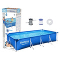 pack piscine rectangulaire Bestway 400 x 211 x 81 cm + pompe + filtre + kit de reparation et autre image 0