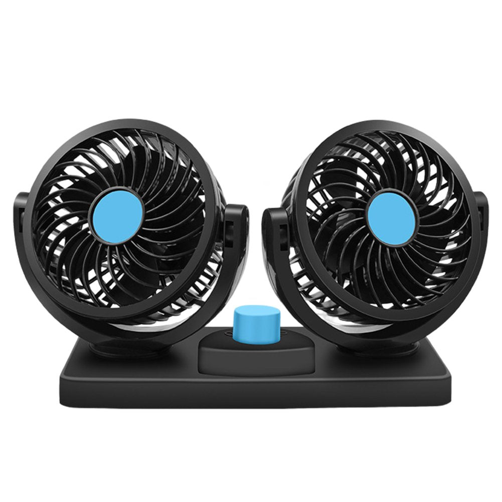 Ventilateur Voiture Double Tête 360° – Puissant, Silencieux et Économie d’Énergie image 0
