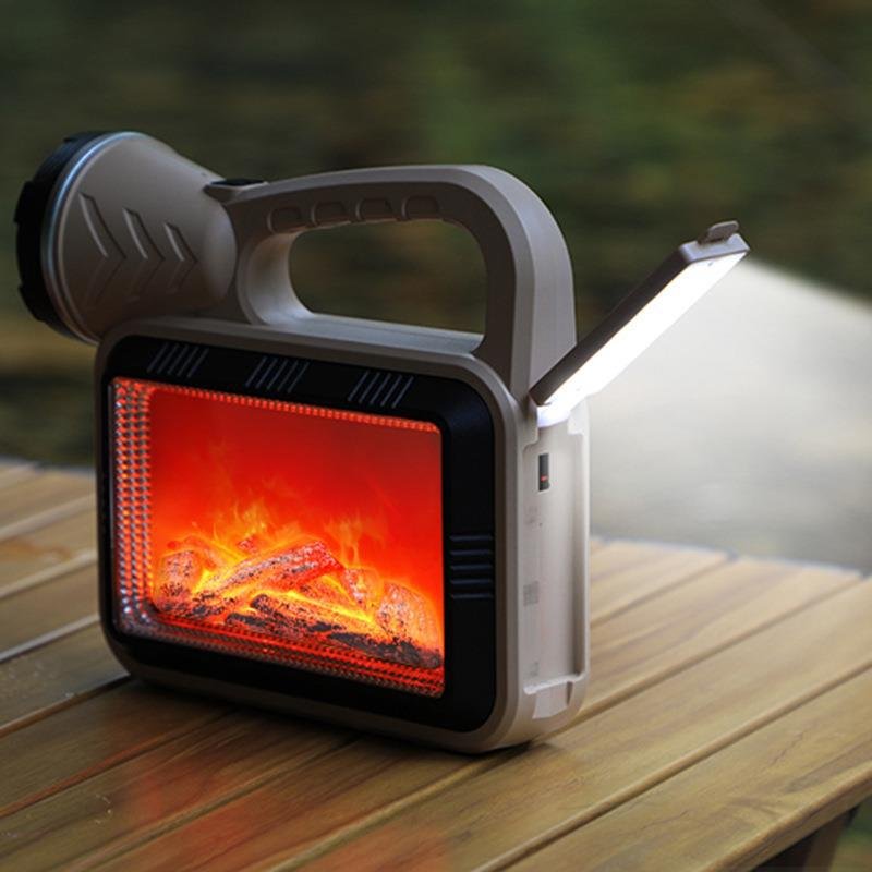 Lampe Solaire Multifonction à Main – Flamme Réaliste et Éclairage COB image 3