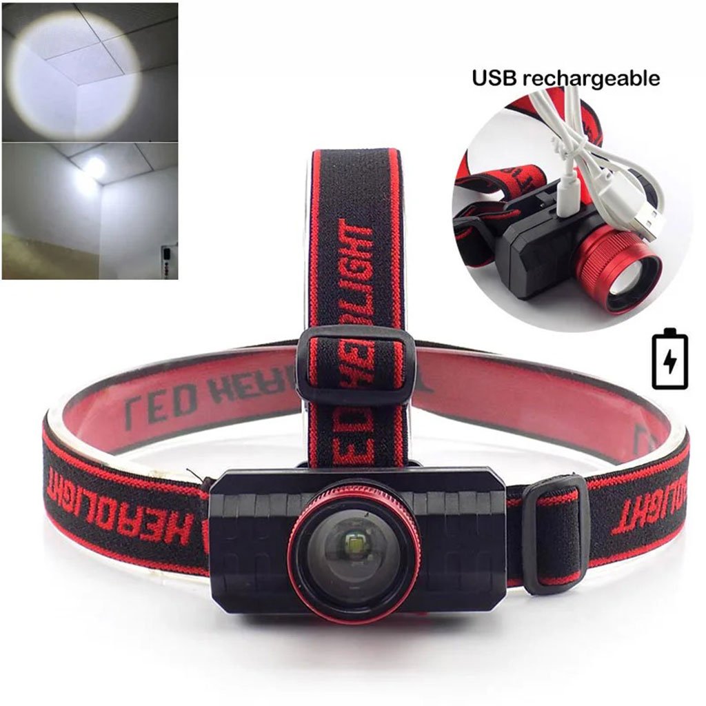 Lampe frontale rechargeable à 3 modes d’éclairage مصباح رأسي قابل للشحن بثلاثة أوضاع للإضاءة image 5