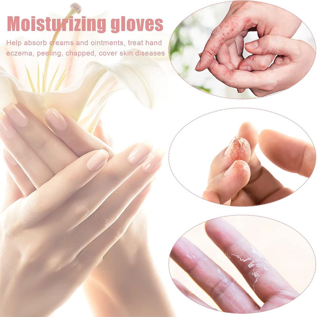 Gants Hydratants Coton avec Écran Tactile – Soin Nuit Mains Sèches image 5