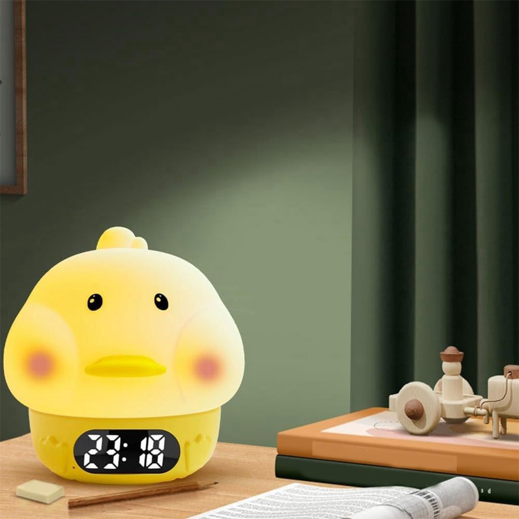 Réveil Enfant Tactile LED avec Double Alarme & Lumière Anti-Stress image 1