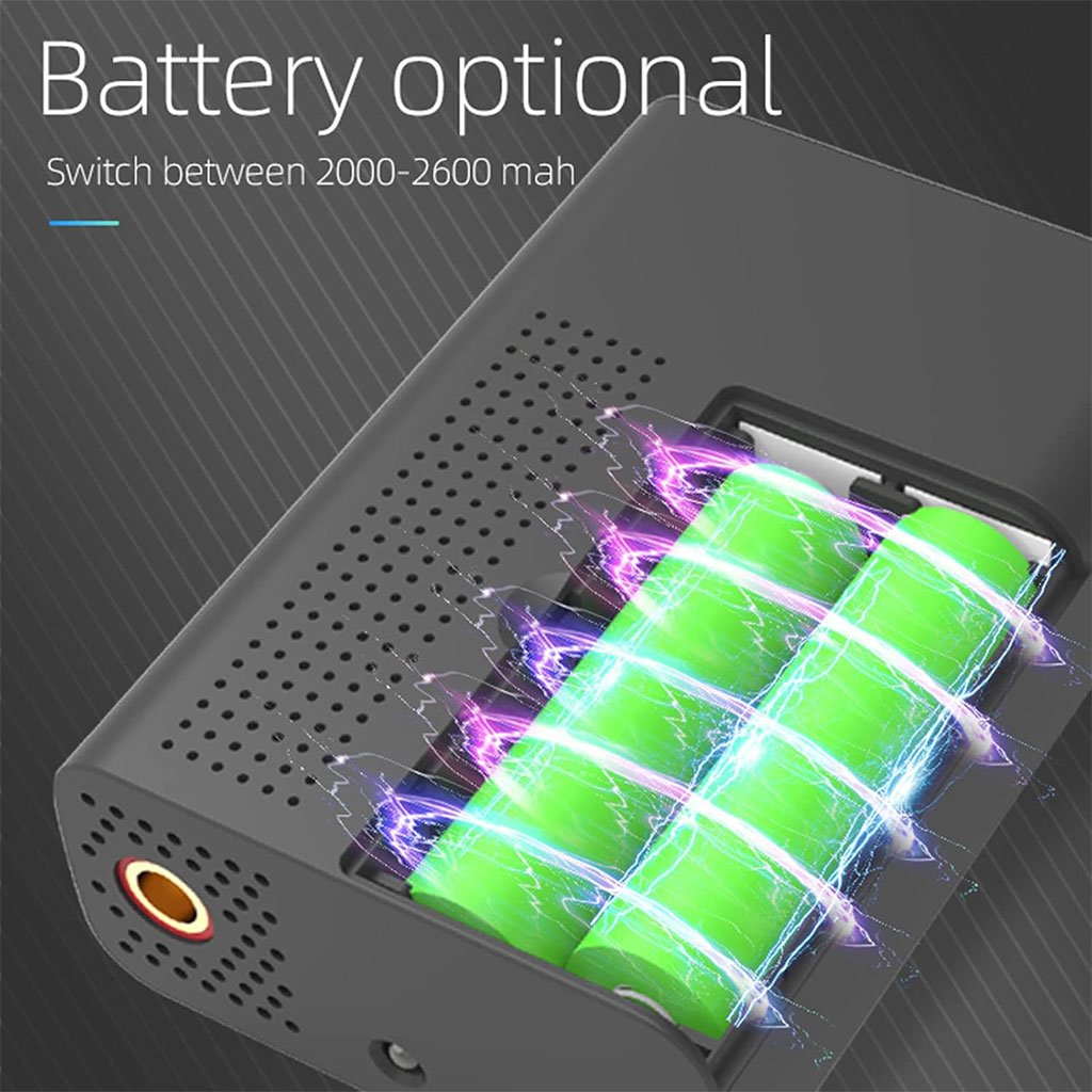 Mini Compresseur d’Air Portable Rechargeable 4000mAh – Pompe Multifonction avec LED et Buses Incluses image 3