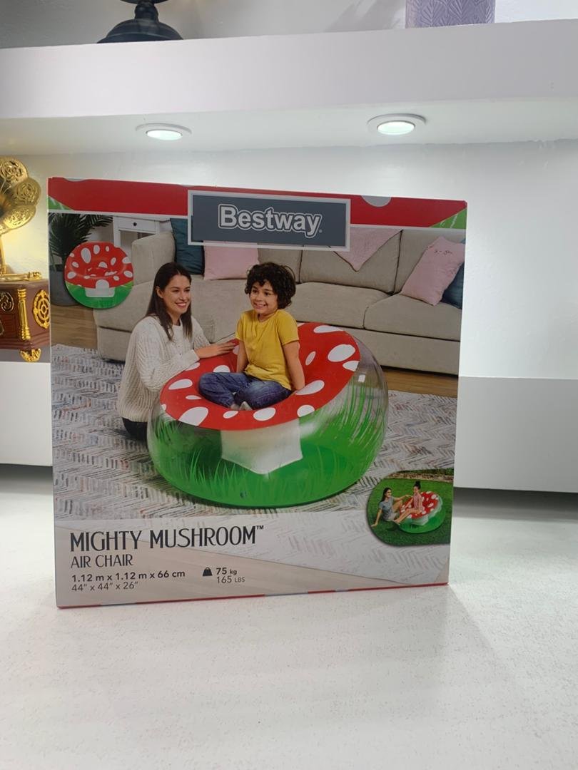 Fauteuil Gonflable Géant Champignon 112x112x66 cm Bestway 75123 – أريكة قابلة للنفخ image 2