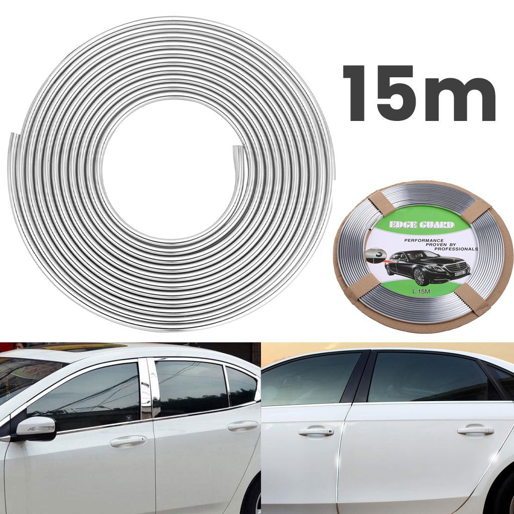 Bande Chromée Universelle pour Portes de Voiture – Protection et Style image 0
